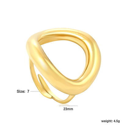 ✨ Wholesale 23mm Gold Stainless Steel Ring | Bold Statement Ring | Bulk Fashion Rings for Women