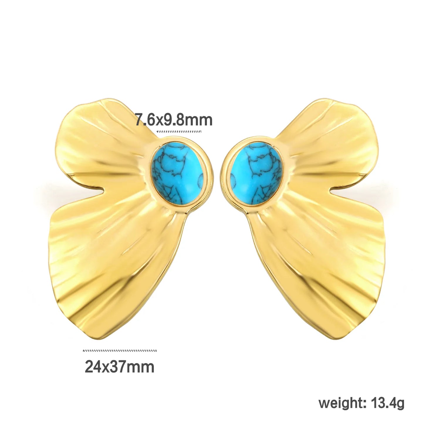 18k PVD gold Stainless Steel Hypoallergenic Stud Earrings – Bulk Wholesale (12+ Pairs) 🌍 EU/US Supplier Trendy & Durable