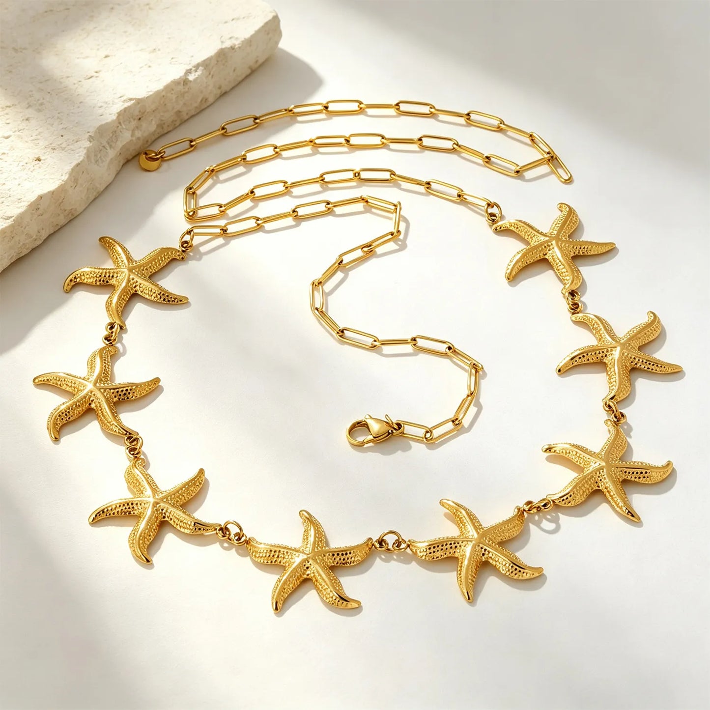 Vintage Starfish Waist Chain | 18K Gold Plated Stainless Steel Beach Body Chain Wholesale