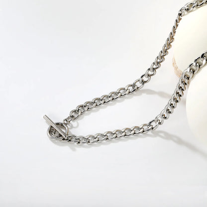 Stainless Steel 6mm Cuban Link Necklace | Wholesale Bulk Order | MOQ 12 | Statement Jewelry
