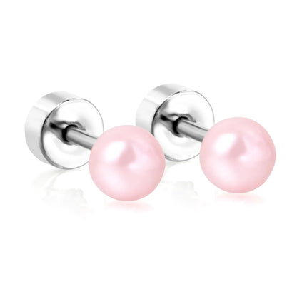 Wholesale 12-Piece 4mm/6mm Stud Earring Set | Hypoallergenic Stainless Steel | Pearl & Crystal Multi-Style Jewelry