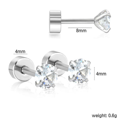Wholesale 12-Piece 4mm/6mm Stud Earring Set | Hypoallergenic Stainless Steel | Pearl & Crystal Multi-Style Jewelry