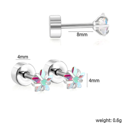 Wholesale 12-Piece 4mm/6mm Stud Earring Set | Hypoallergenic Stainless Steel | Pearl & Crystal Multi-Style Jewelry