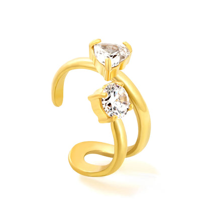 Assorted 6 Styles Gold Cuff Ear Cuff Set | No Piercing Required | 18K Gold Plated Stainless Steel Open Ear Cuffs | Wholesale Bulk Order MOQ 12