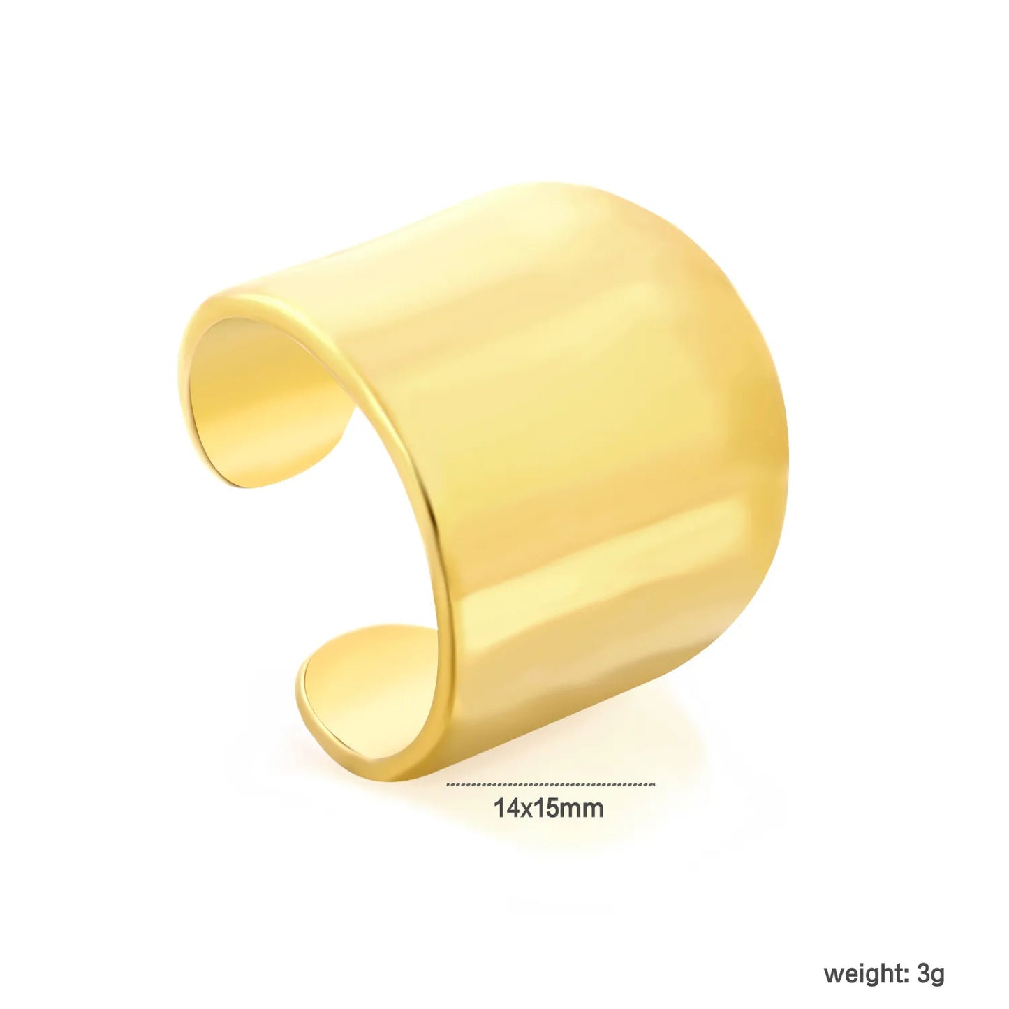 Assorted 6 Styles Gold Cuff Ear Cuff Set | No Piercing Required | 18K Gold Plated Stainless Steel Open Ear Cuffs | Wholesale Bulk Order MOQ 12