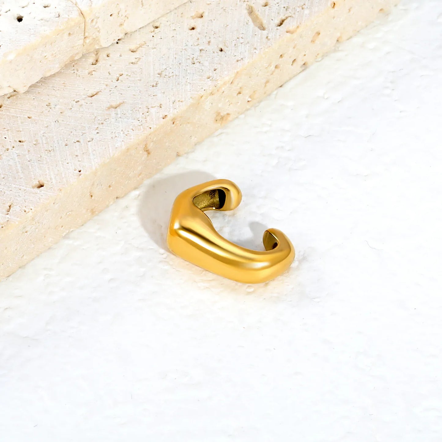 Assorted 6 Styles Gold Cuff Ear Cuff Set | No Piercing Required | 18K Gold Plated Stainless Steel Open Ear Cuffs | Wholesale Bulk Order MOQ 12