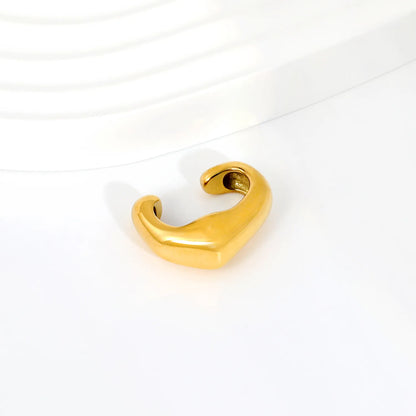 Assorted 6 Styles Gold Cuff Ear Cuff Set | No Piercing Required | 18K Gold Plated Stainless Steel Open Ear Cuffs | Wholesale Bulk Order MOQ 12