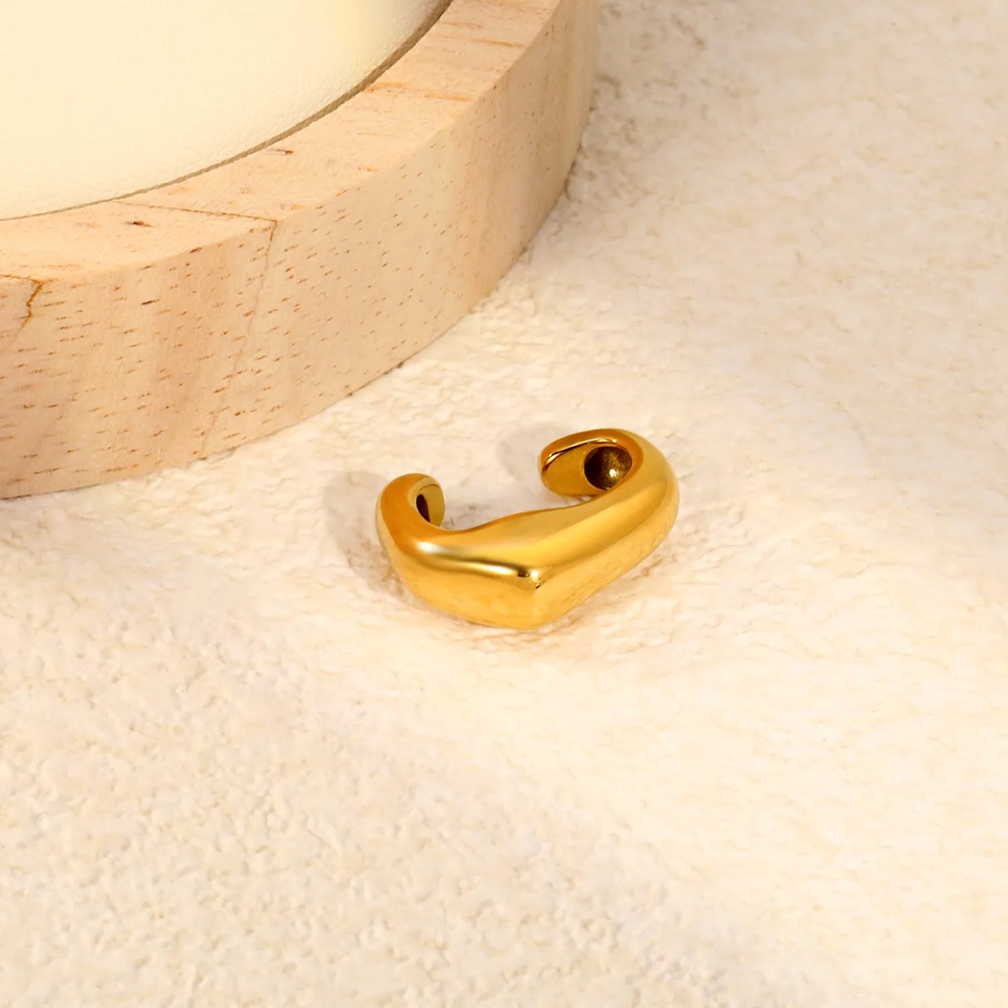 Assorted 6 Styles Gold Cuff Ear Cuff Set | No Piercing Required | 18K Gold Plated Stainless Steel Open Ear Cuffs | Wholesale Bulk Order MOQ 12