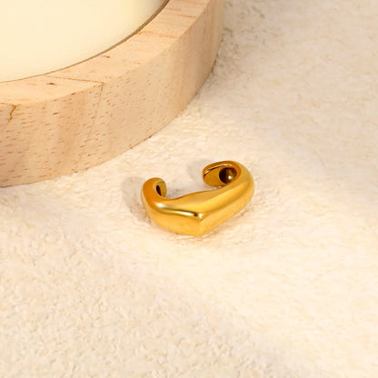 Assorted 6 Styles Gold Cuff Ear Cuff Set | No Piercing Required | 18K Gold Plated Stainless Steel Open Ear Cuffs | Wholesale Bulk Order MOQ 12
