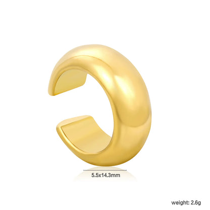 Assorted 6 Styles Gold Cuff Ear Cuff Set | No Piercing Required | 18K Gold Plated Stainless Steel Open Ear Cuffs | Wholesale Bulk Order MOQ 12