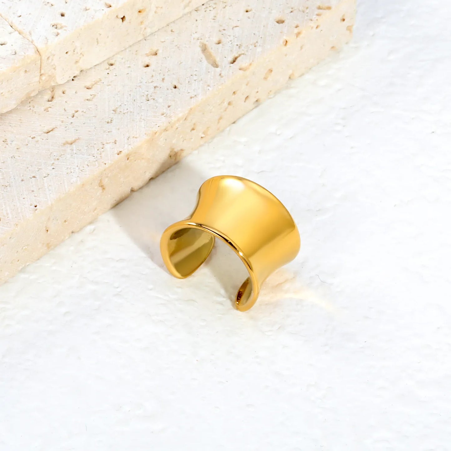 Assorted 6 Styles Gold Cuff Ear Cuff Set | No Piercing Required | 18K Gold Plated Stainless Steel Open Ear Cuffs | Wholesale Bulk Order MOQ 12