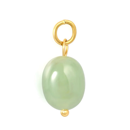 Natural Gemstone Dangle Charms| 4 Stone Variants | 18K Gold Plated Stainless Steel Pendant Charms| Wholesale MOQ 12