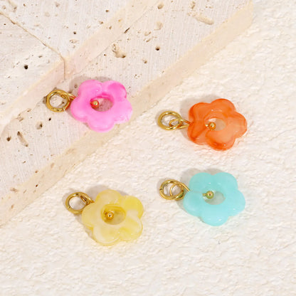 Wholesale Versatile Colorful Flower Resin Charms | Jewelry Making Accessories | Bulk Order Available
