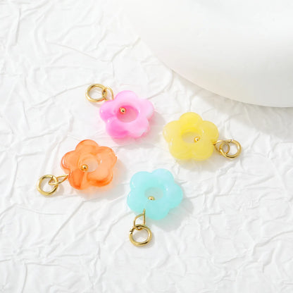 Wholesale Versatile Colorful Flower Resin Charms | Jewelry Making Accessories | Bulk Order Available