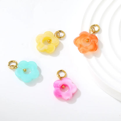 Wholesale Versatile Colorful Flower Resin Charms | Jewelry Making Accessories | Bulk Order Available