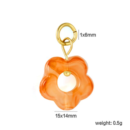 Wholesale Versatile Colorful Flower Resin Charms | Jewelry Making Accessories | Bulk Order Available