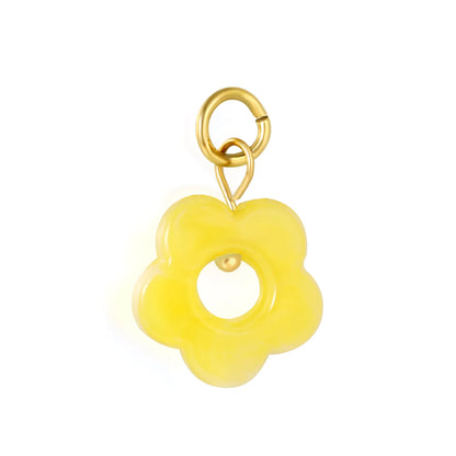 Wholesale Versatile Colorful Flower Resin Charms | Jewelry Making Accessories | Bulk Order Available