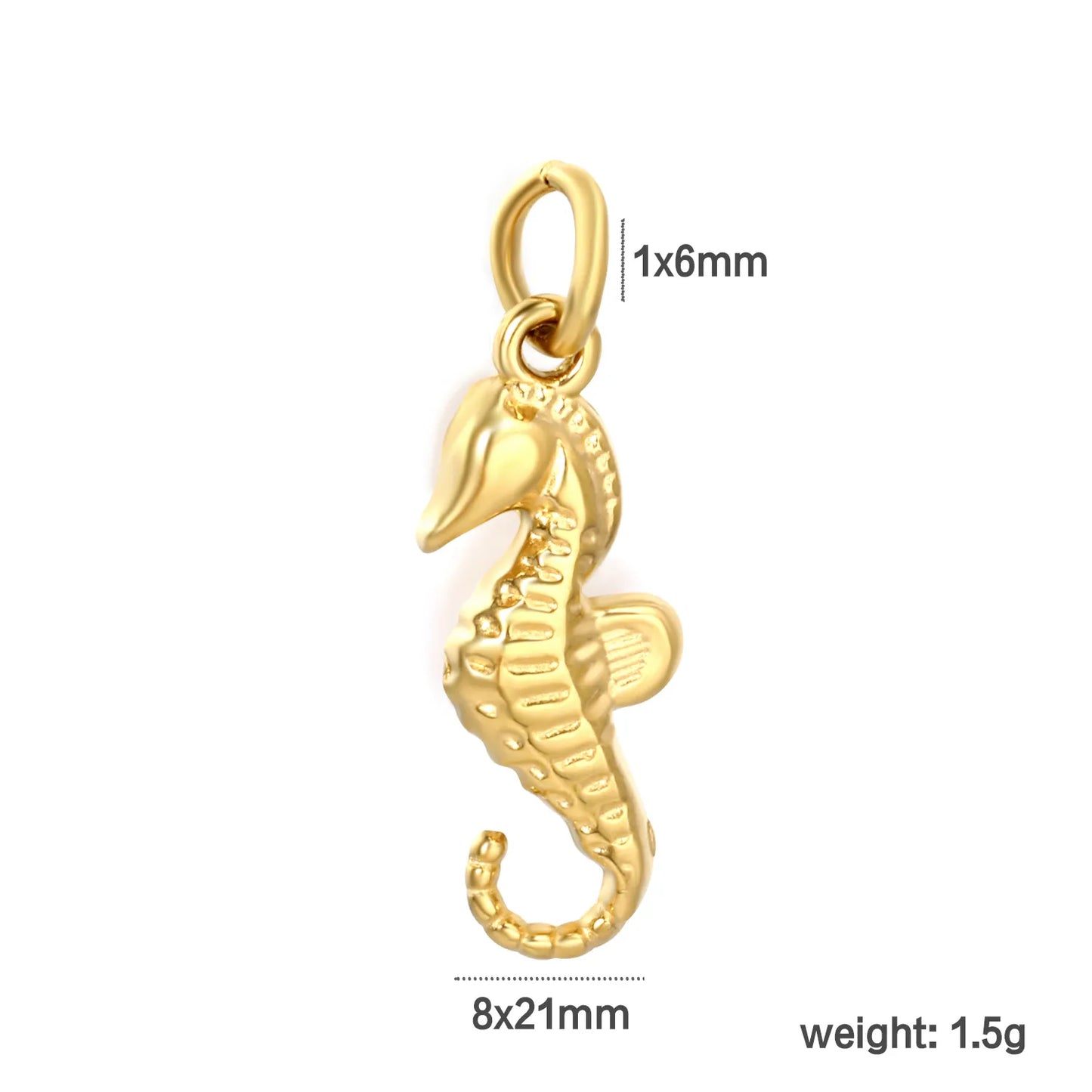Ocean Theme Earring Charm Collection|  6 Styles | 18K Gold Plated Stainless Steel | Wholesale Bulk Order MOQ 12