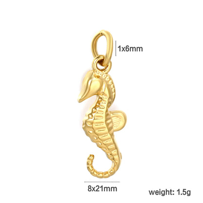 Ocean Theme Earring Charm Collection|  6 Styles | 18K Gold Plated Stainless Steel | Wholesale Bulk Order MOQ 12