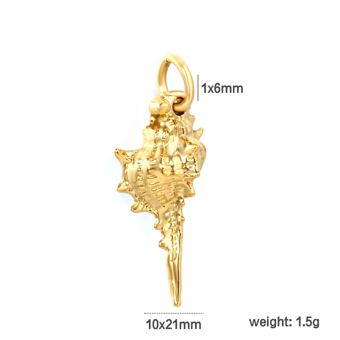 Ocean Theme Earring Charm Collection|  6 Styles | 18K Gold Plated Stainless Steel | Wholesale Bulk Order MOQ 12