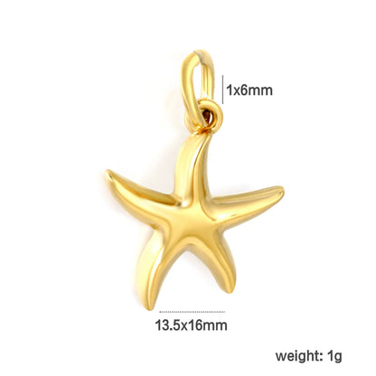 Ocean Theme Earring Charm Collection|  6 Styles | 18K Gold Plated Stainless Steel | Wholesale Bulk Order MOQ 12