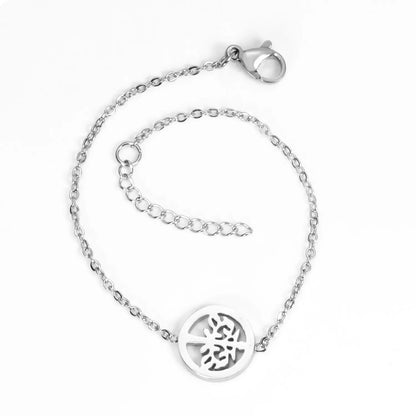 Tree of Life Charm Bracelet | 18K Gold Plated & Silver| Polished Finishes | Hypoallergenic 304 Stainless Steel | Wholesale MOQ 12