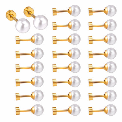 4~8mm steel color/golden white pearl screw plugs