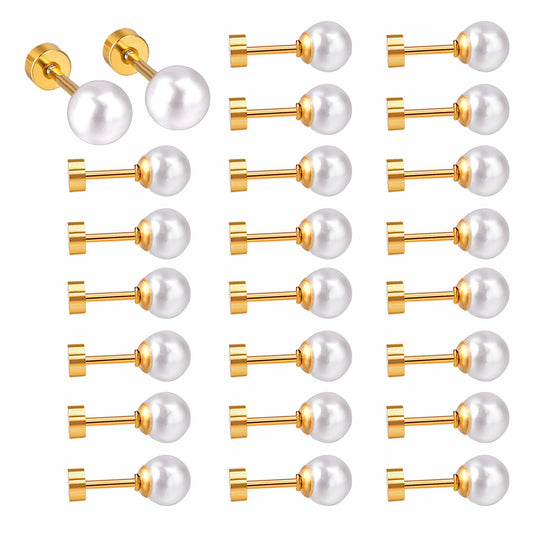 4~8mm steel color/golden white pearl screw plugs