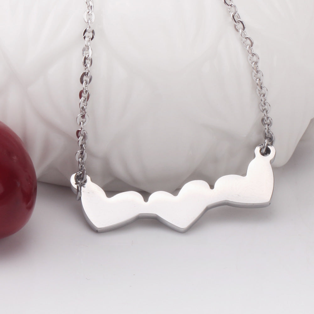 Gold Cut Heart Glossy Set