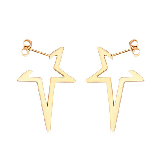 Star Earrings Drop Earring 2020 Gold Color Stainless Steel Korean Earings Set For Women Fashion Jewelry pendientes
