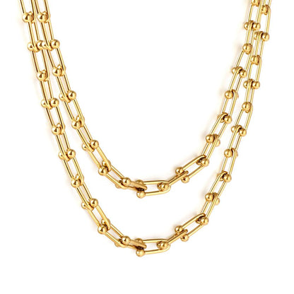 Stainless Steel 5mm Thick Clavicle Chains Heavy Fine Choker Necklaces For Woman Trendy Party Boho Jewelry Collar