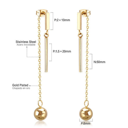 Tassel Dangle Earrings For Women Stainless Steel Drop Earings 2020 Fashion Jewelry aretes de mujer bricos wholesale