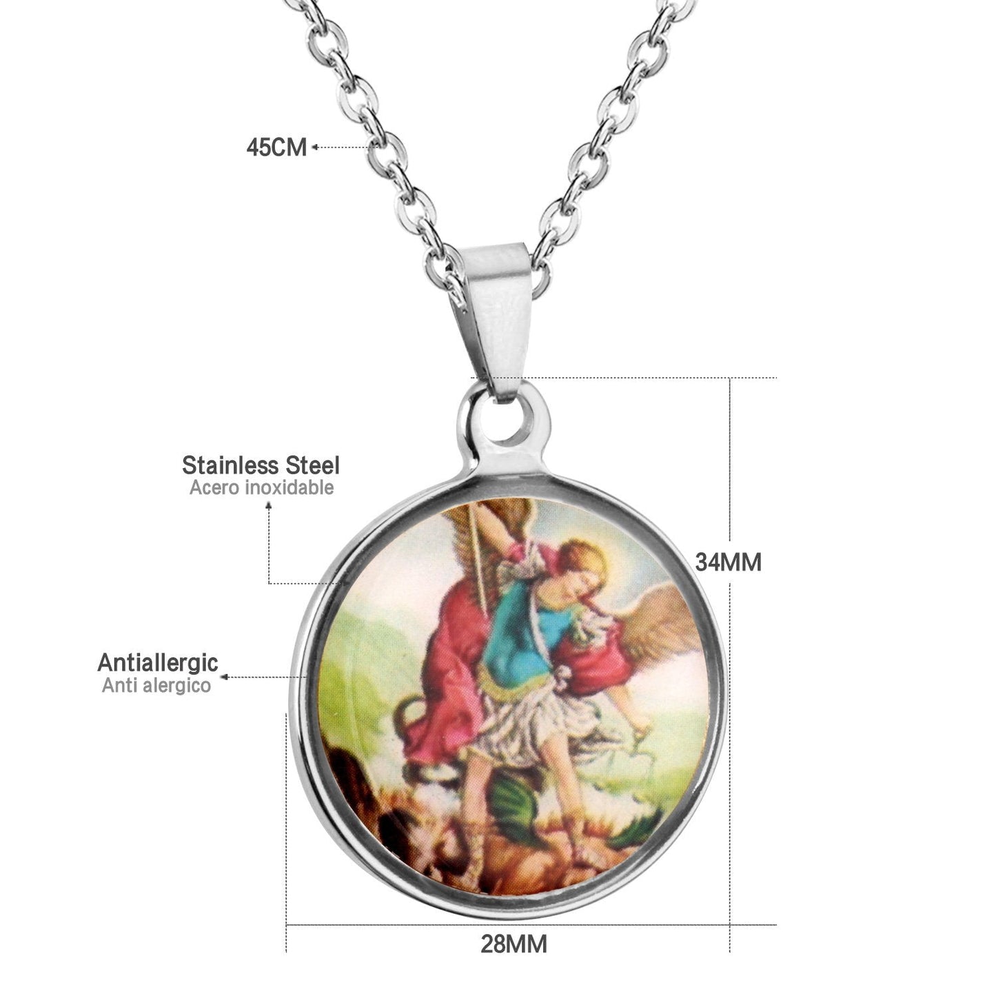 Vintage Jewelry Stainless Steel Blessed Virgin Mary Necklaces Pendants Wholesale-105701G