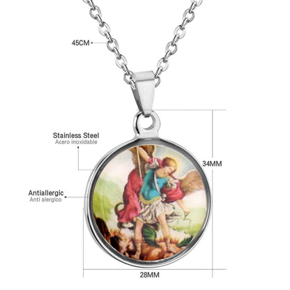 Vintage Jewelry Stainless Steel Blessed Virgin Mary Necklaces Pendants Wholesale-105701G