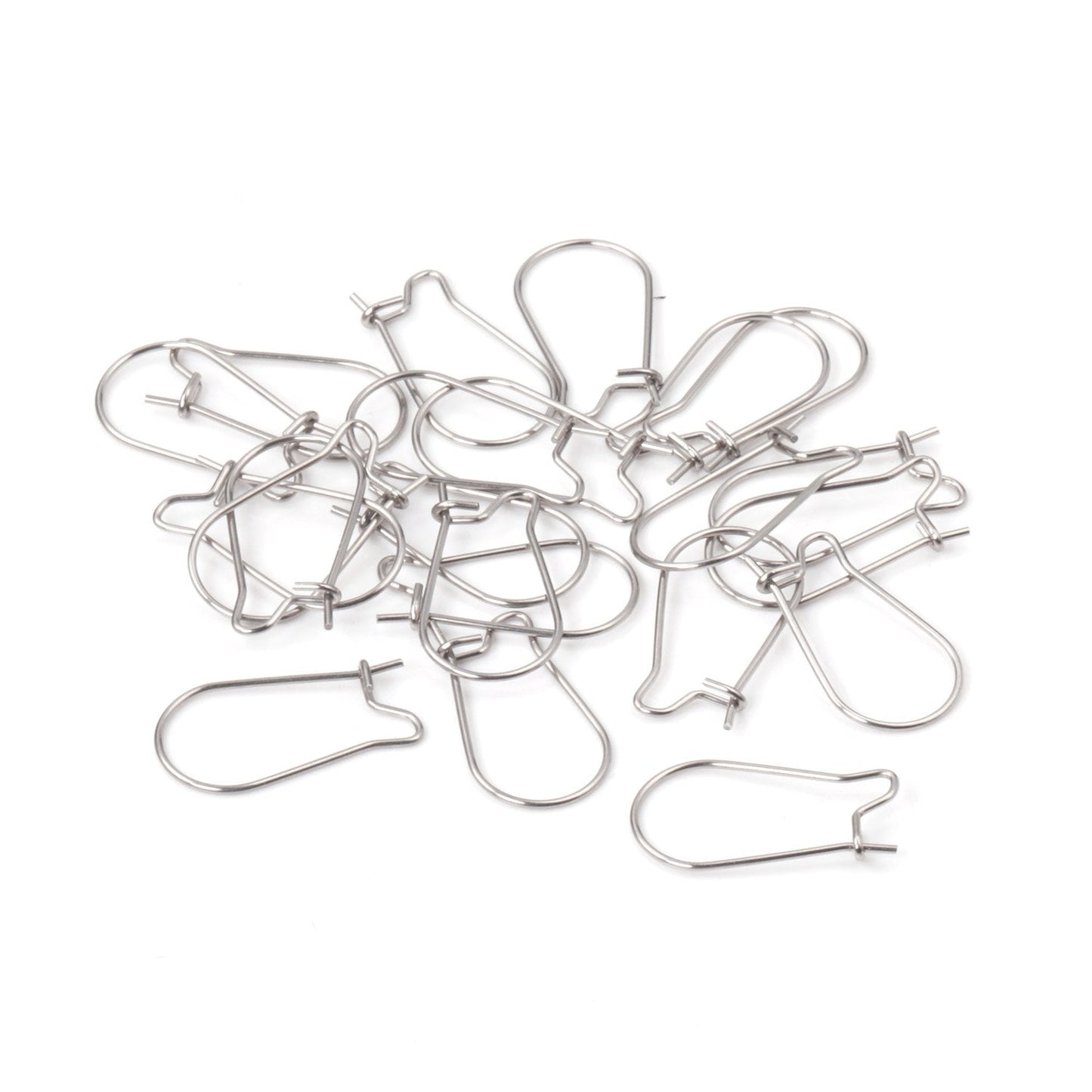 ASON 100pcs/lot Gold/Silver Color Stainless Steel French Lever Earrings Hook Ear Finding for Jewelry Making DIY Accessories