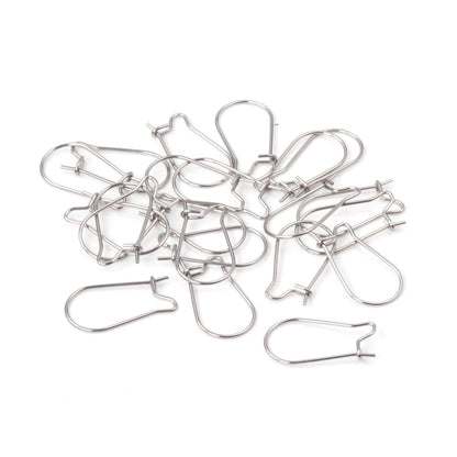 ASON 100pcs/lot Gold/Silver Color Stainless Steel French Lever Earrings Hook Ear Finding for Jewelry Making DIY Accessories