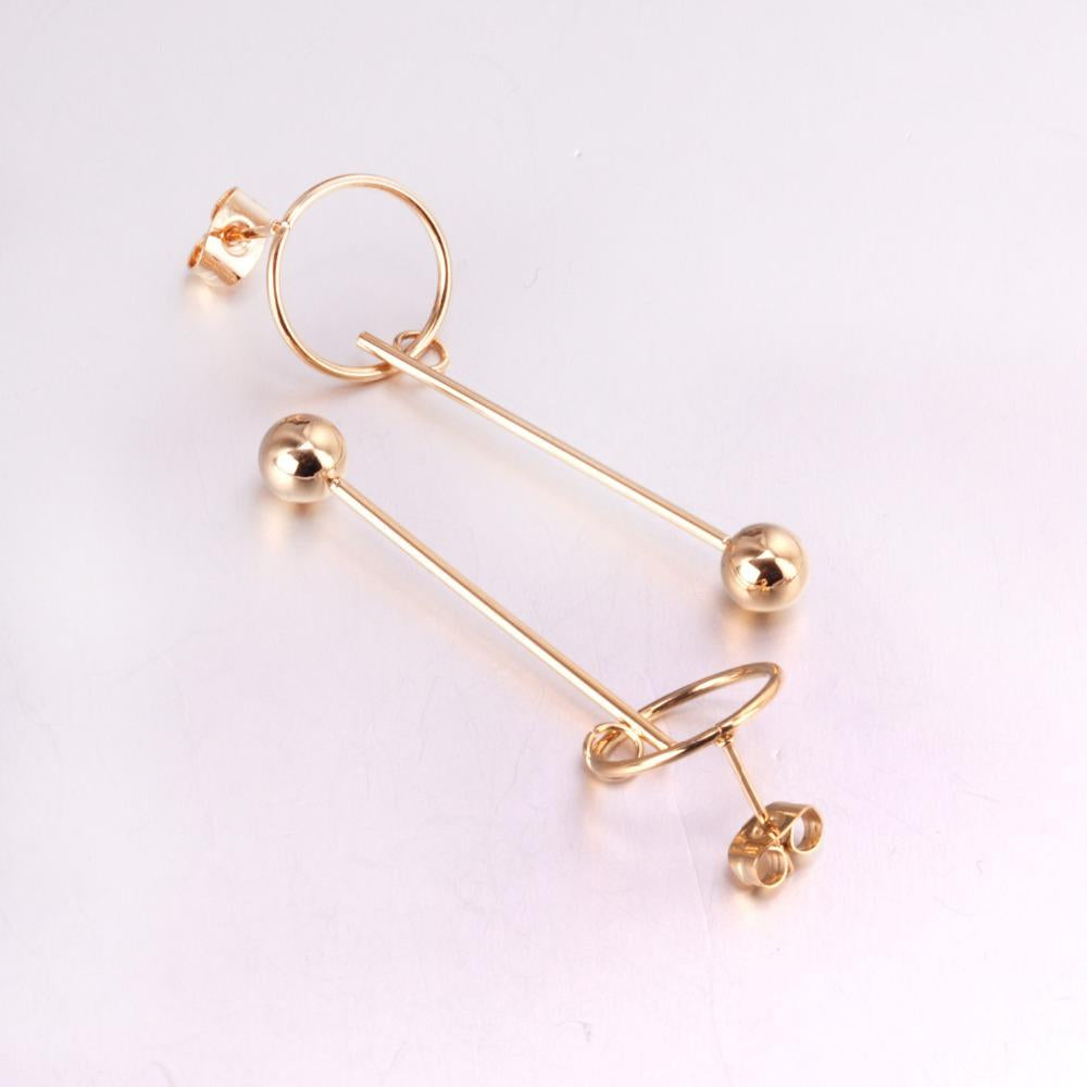 LUXYKISSKIDS Round Ball Pendant Dangle Earrings For Women Fashion Jewelry Christmas Drop Earrings Pendientes Brincos Present