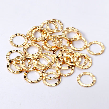 ASON 100 Pcs/Lot Fashion Round Charm Stainless Steel Hollow Out Pendant Wholesale For Necklace Bracelet Jewelry Making Supplies