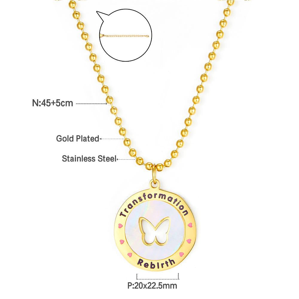 Stainless Steel Round Heart Shape Lover Pendant Necklace No Fade Snake Chains Necklace Collars Party Wedding Wholesale