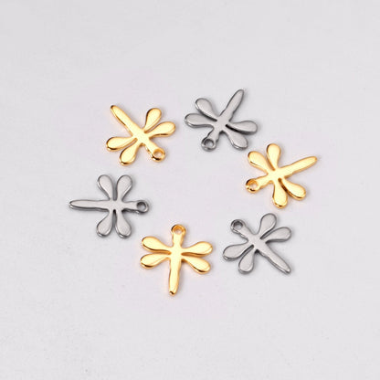 ASON 100pcs/lot Wholesale Dragonfly Pendant 316L Stainless Steel Animal Charm For Necklace Bracelet Jewelry Making Supplies