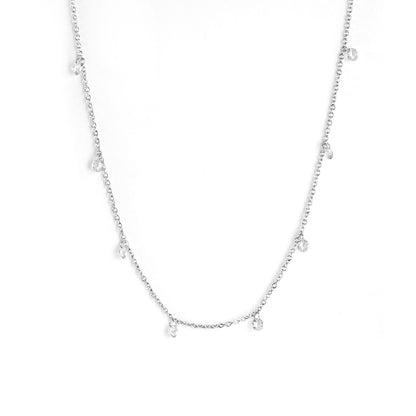 Crystal Pendant Stainless Steel Necklace Jewelry Women's Chains Necklaces Collars Accessories Party 2021 Hot bijoux
