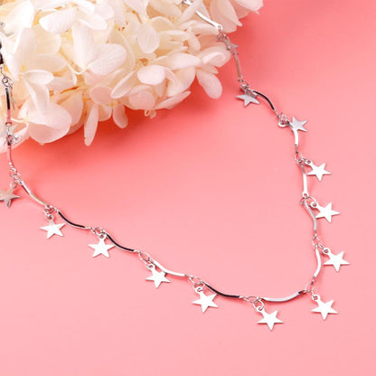 Metal Star Charms Necklaces For Goth Egirls Star Chains Choker Women collier pentacle Boho Jewelry Christmas Gift