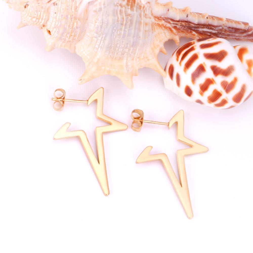 Star Earrings Drop Earring 2020 Gold Color Stainless Steel Korean Earings Set For Women Fashion Jewelry pendientes