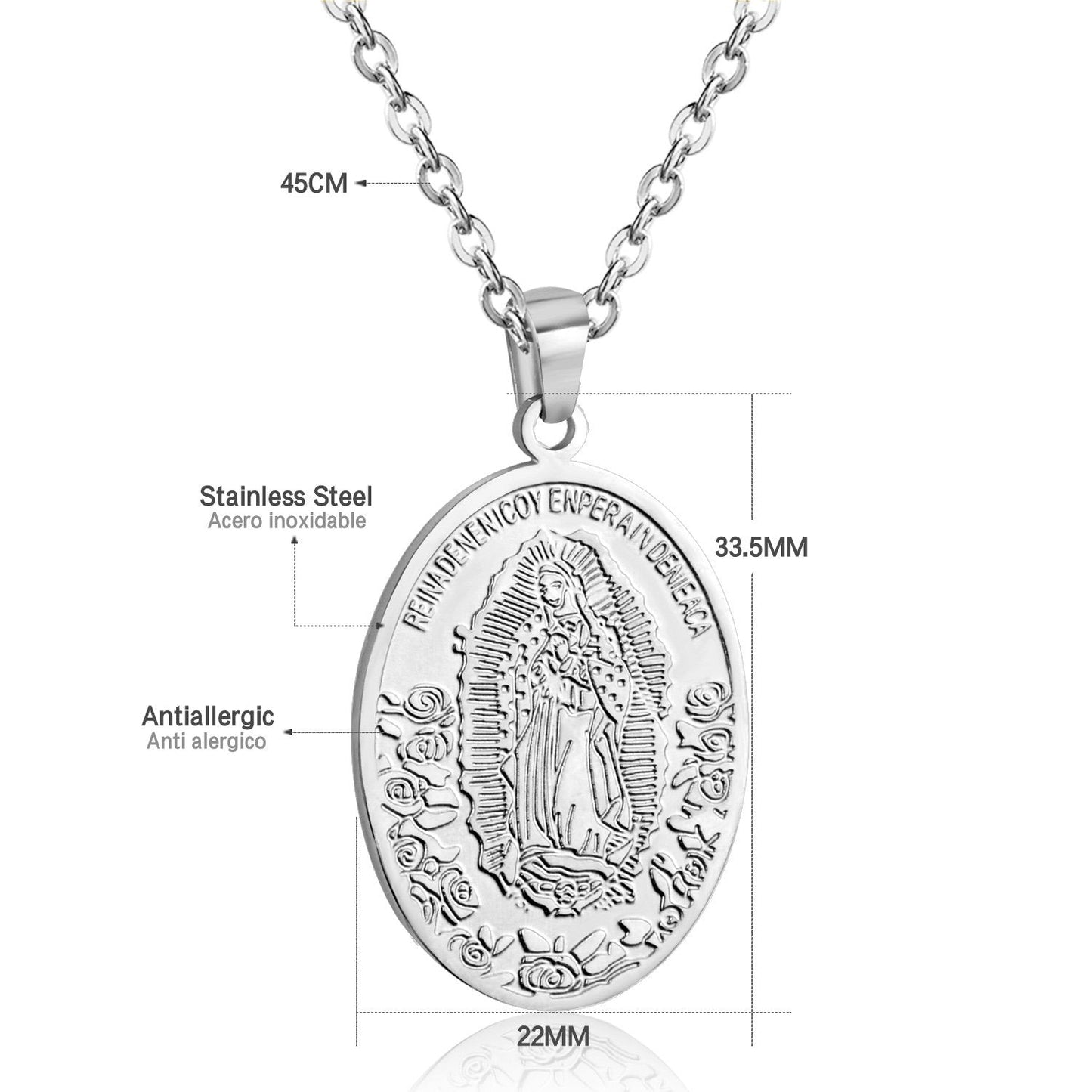 Choker Religion Stainless Steel Pendant Necklace For Men/Women Link Chain Necklace collares de moda 2020 Jewelry