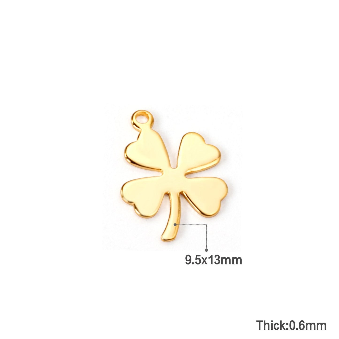 ASON 100 Pcs/Lots Ladies Necklace Heart Charm Pendant Stainless Steel For Necklace Bracelet DIY Handmade Jewelry Making Supplies