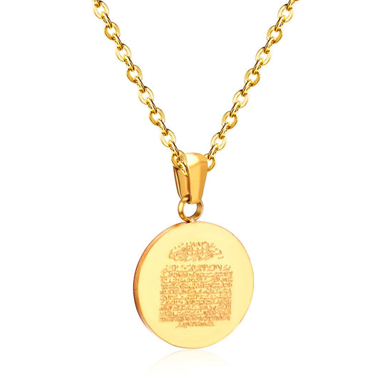 Religion Style Pendant Necklace For Men Women Jewelry Stainless Steel Necklaces Collars Collier Accoessries mujer