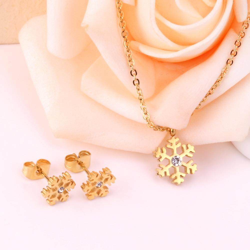 Luxury Wedding Jewelry Set Necklace Earings Sets For Women Engagement Gift