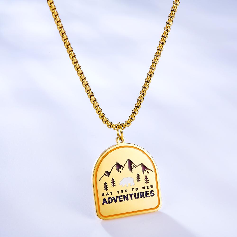 Punk Style Geometric Pendant Necklaces For Men Trendy Friendship Party Jewelry Neck Pendant Chain colar masculino 2022