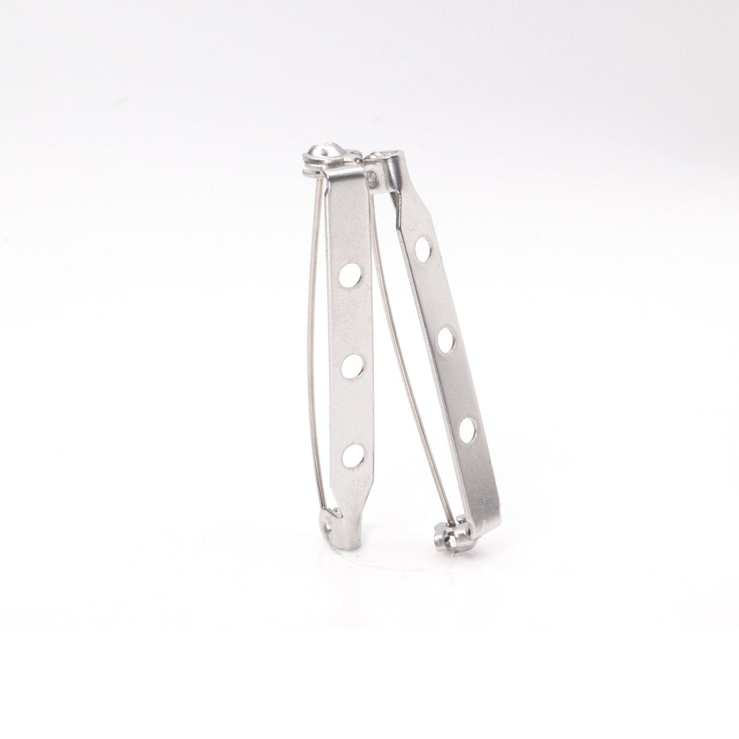 ASON 50pcs/lot Collar Pins Base Brooch Safety 316L Stainless Steel Brooch Base Accessories Scarf Pins Jewelry Making Supplies