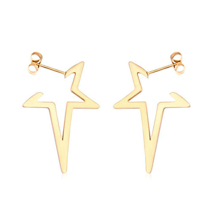 Star Earrings Drop Earring 2020 Gold Color Stainless Steel Korean Earings Set For Women Fashion Jewelry pendientes